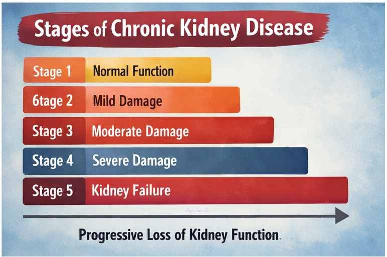 stages of chronic kidney disease 

