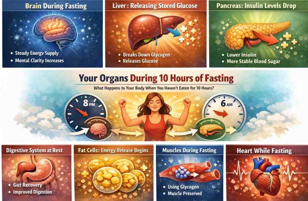 Organs During 10 Hours of Fasting